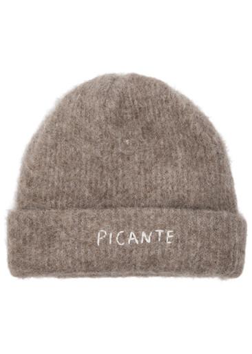 Logo-embroidered alpaca-blend beanie by PICANTE