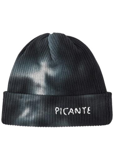 Logo tie-dye ribbed cotton beanie by PICANTE