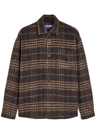 Rocco plaid wool-blend overshirt by PICANTE