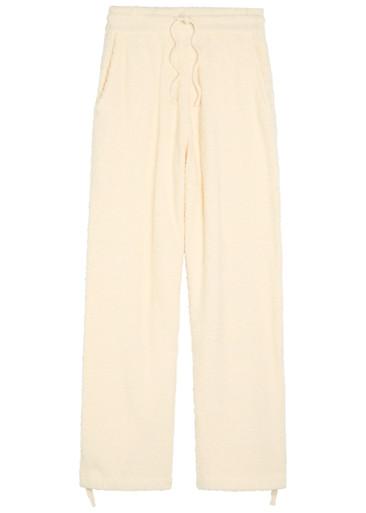 Shaggy textured cotton-blend sweatpants by PICANTE