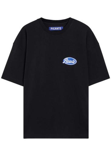 Sienna logo-print cotton T-shirt by PICANTE