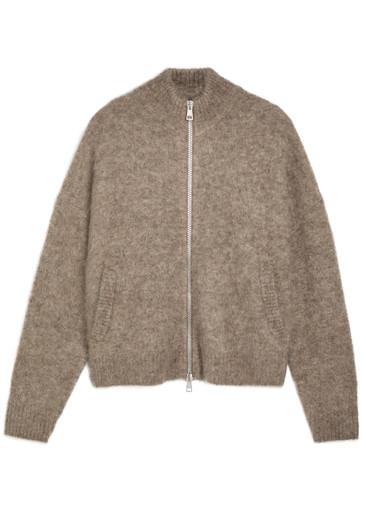 Zip through alpaca-blend jumper by PICANTE