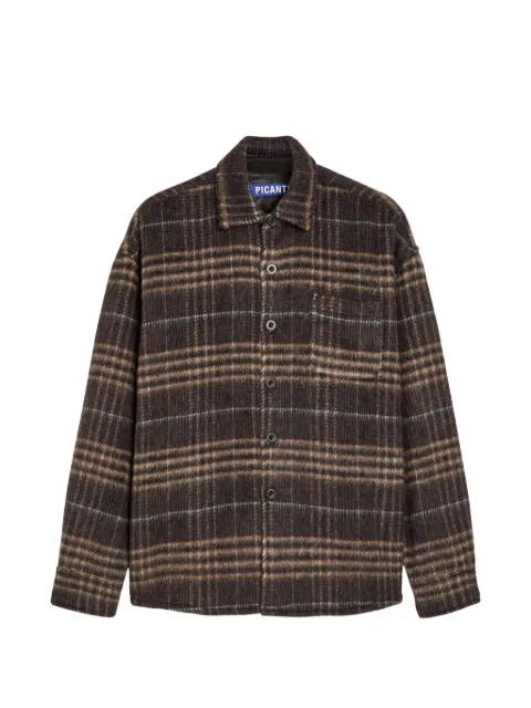 checked-pattern chest-pocket shirt by PICANTE