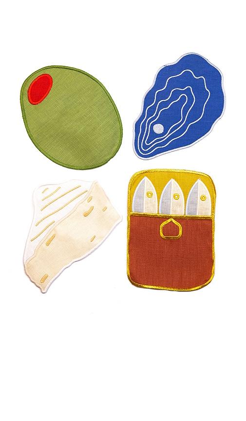 Piecework Hors D'oeuvres Napkins in Beauty by PIECEWORK