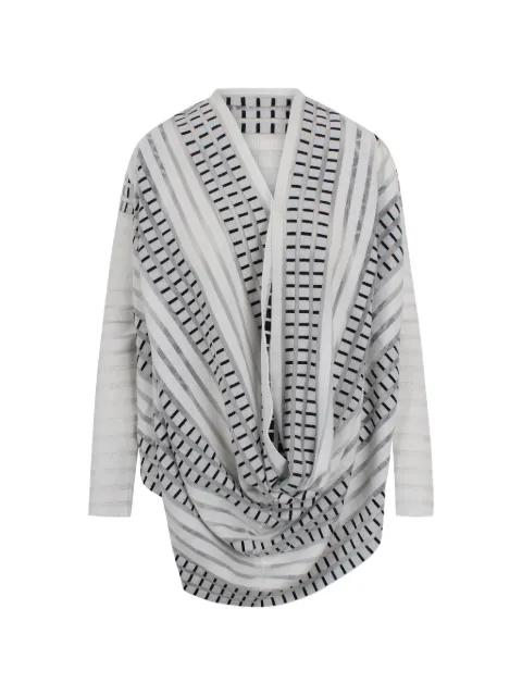 striped draped knitwear by PIERANTONIOGASPARI