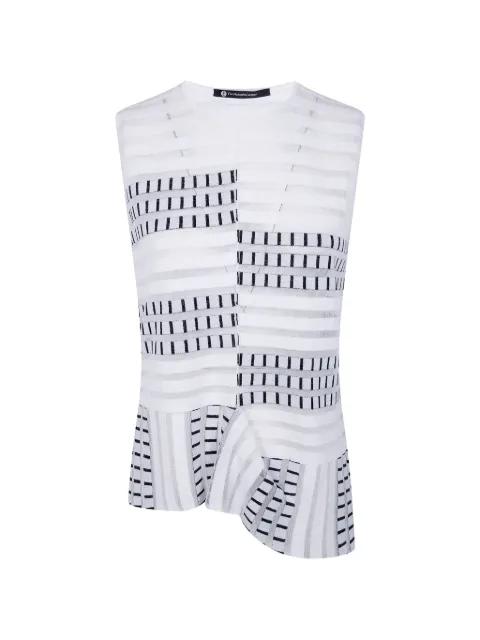 striped sleeveless top by PIERANTONIOGASPARI