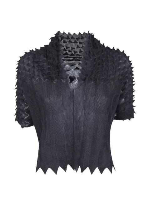 textured short-sleeves top by PIERANTONIOGASPARI