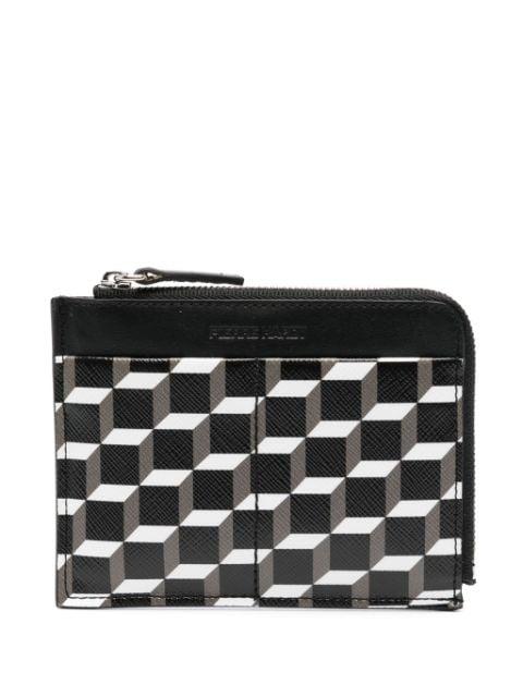 Perspective Cube leather wallet by PIERRE HARDY