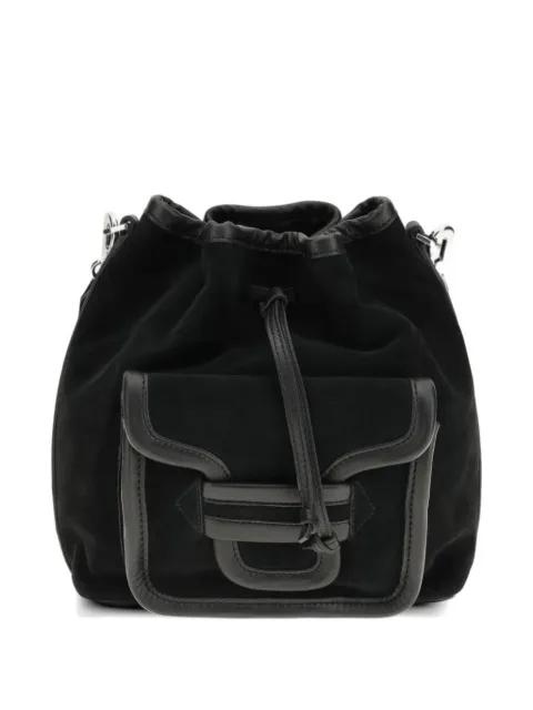 maxi Alpha Day drawstring flap leather bucket bag by PIERRE HARDY