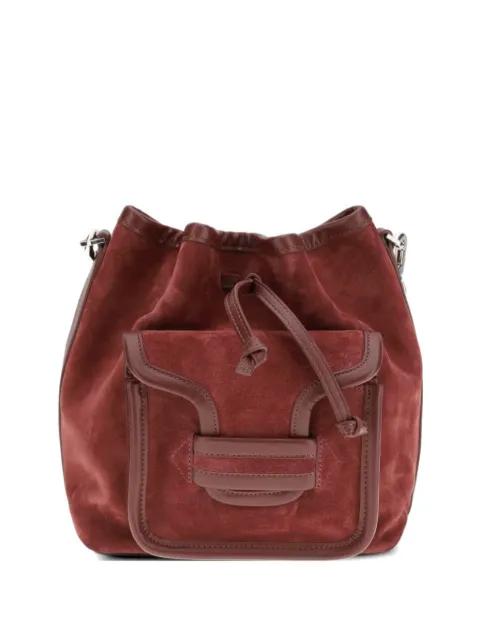 maxi Alpha suede flap pocket bucket bag by PIERRE HARDY