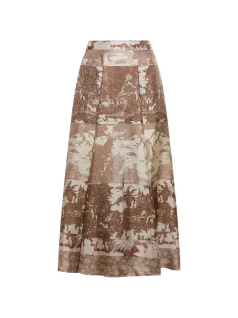 Aloe A-line midi skirt by PIERRE-LOUIS MASCIA