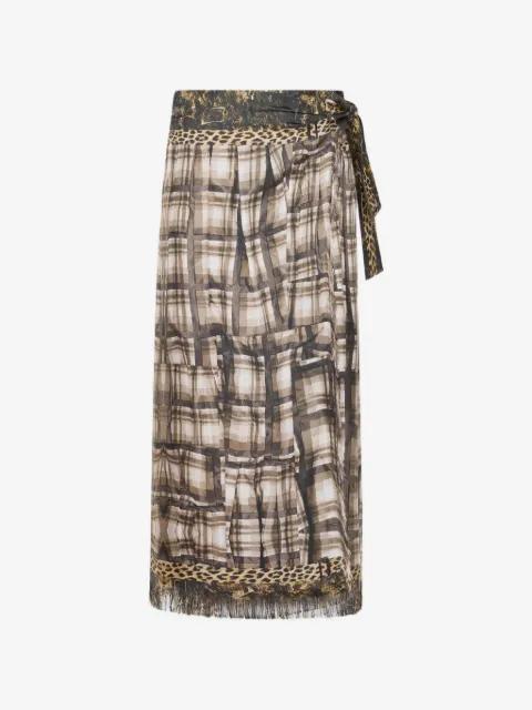 Aloe draped midi skirt by PIERRE-LOUIS MASCIA