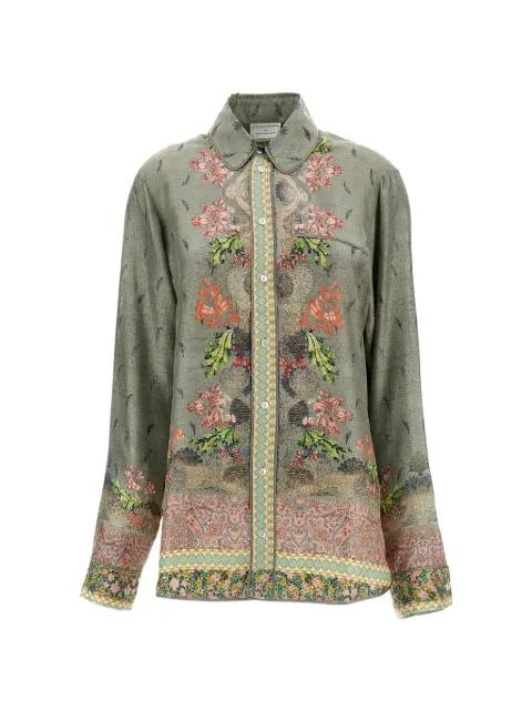 Aloe floral-print button-up shirt by PIERRE-LOUIS MASCIA