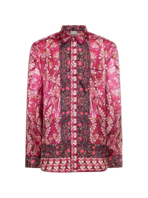 Aloe floral-print silk shirt by PIERRE-LOUIS MASCIA