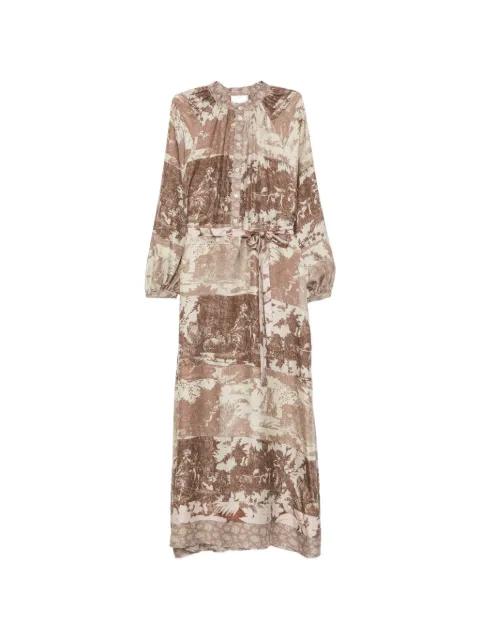 Aloe long-sleeves midi dress by PIERRE-LOUIS MASCIA