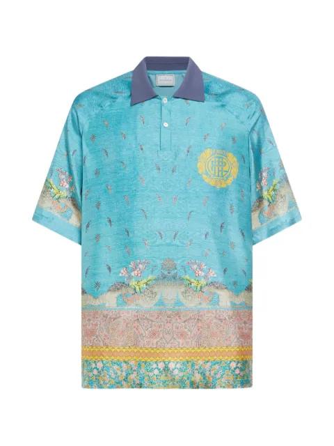Aloe patterned polo shirt by PIERRE-LOUIS MASCIA