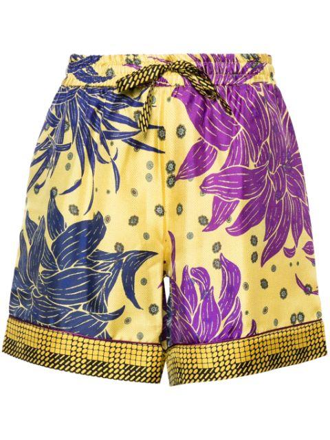 Aloe silk shorts by PIERRE-LOUIS MASCIA