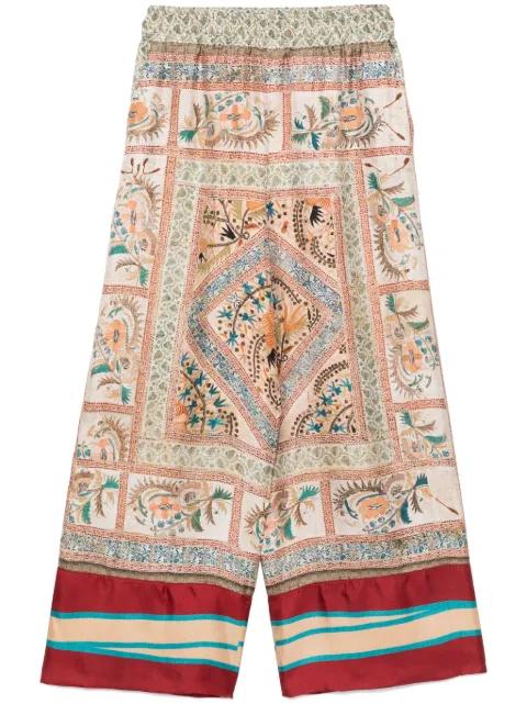 Aloe silk trousers by PIERRE-LOUIS MASCIA