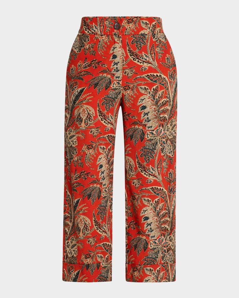 Cropped Floral-Print Pants by PIERRE-LOUIS MASCIA