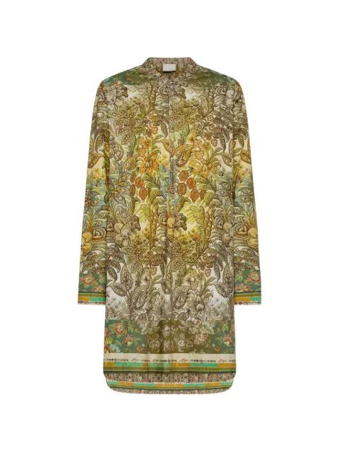 Diomede botanical floral shirt dress by PIERRE-LOUIS MASCIA
