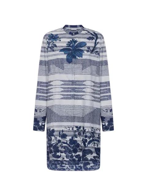 Diomede long-sleeve floral shirt dress by PIERRE-LOUIS MASCIA