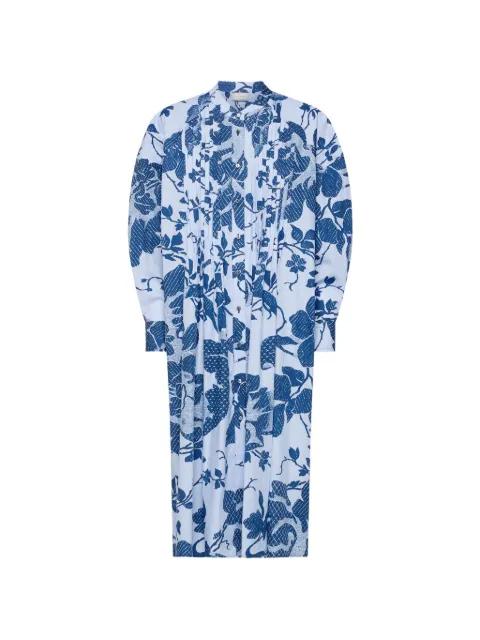 RHI floral midi shirt dress by PIERRE-LOUIS MASCIA
