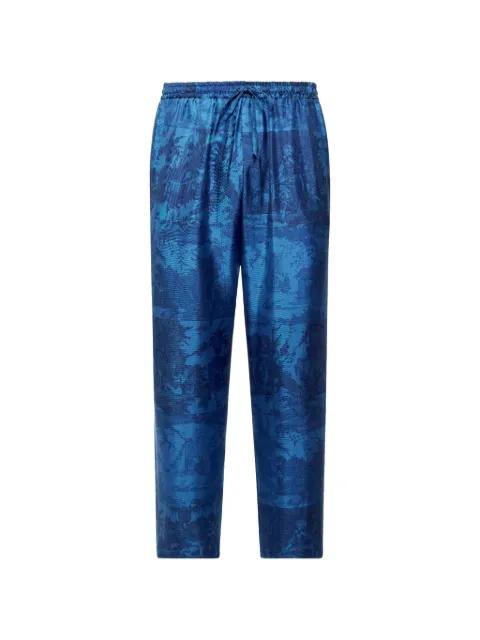 Toile de Jouy-print drawstring trousers by PIERRE-LOUIS MASCIA