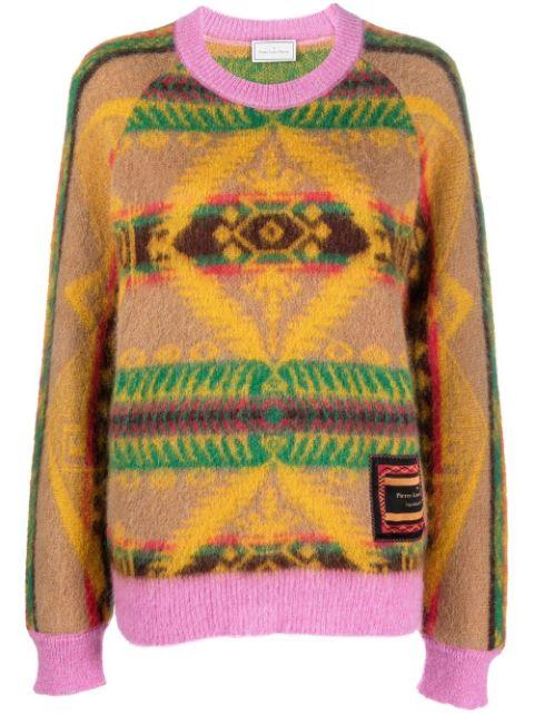 abstract-pattern knit jumper by PIERRE-LOUIS MASCIA