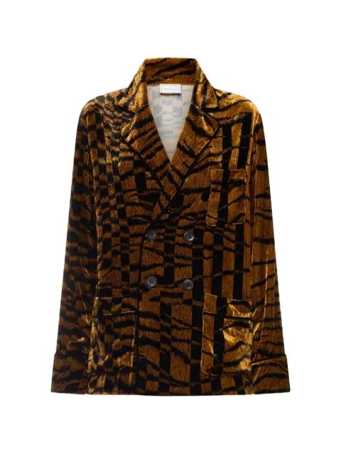 animal-print blazer by PIERRE-LOUIS MASCIA
