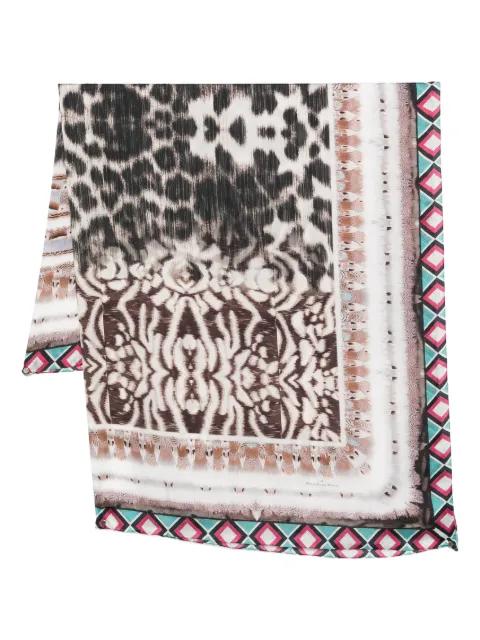 animal-print silk scarf by PIERRE-LOUIS MASCIA