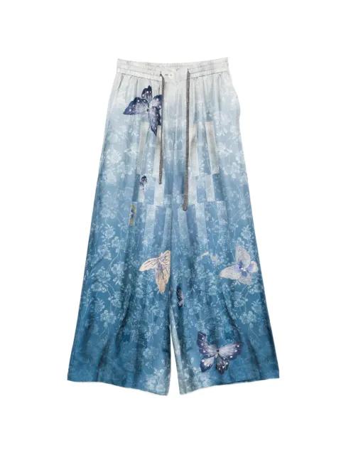 butterfly-print palazzo pants by PIERRE-LOUIS MASCIA