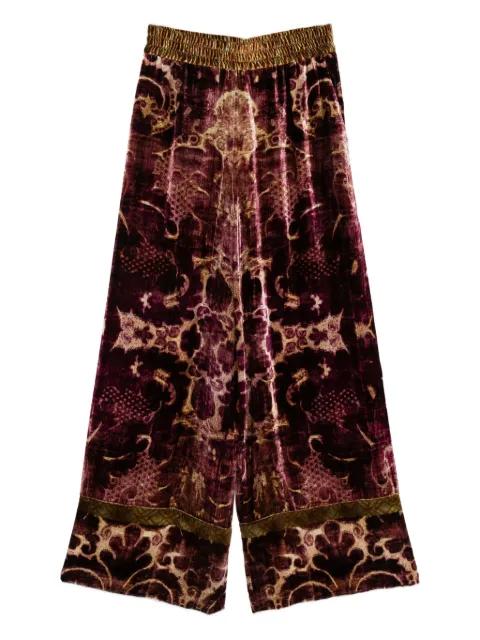 damask-pattern velvet trousers by PIERRE-LOUIS MASCIA
