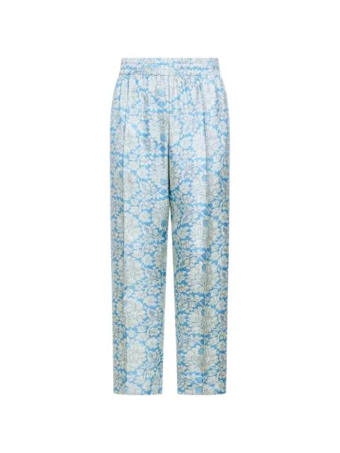 floral jacquard trousers by PIERRE-LOUIS MASCIA