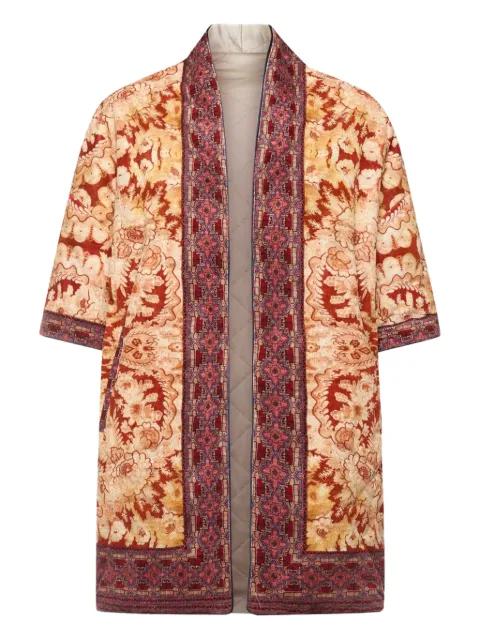 floral-patterned short-sleeved coat by PIERRE-LOUIS MASCIA