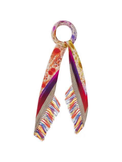 floral-print fringed-hem scarf by PIERRE-LOUIS MASCIA