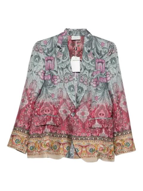 floral-print silk jacket by PIERRE-LOUIS MASCIA