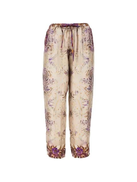 floral-print silk trousers by PIERRE-LOUIS MASCIA