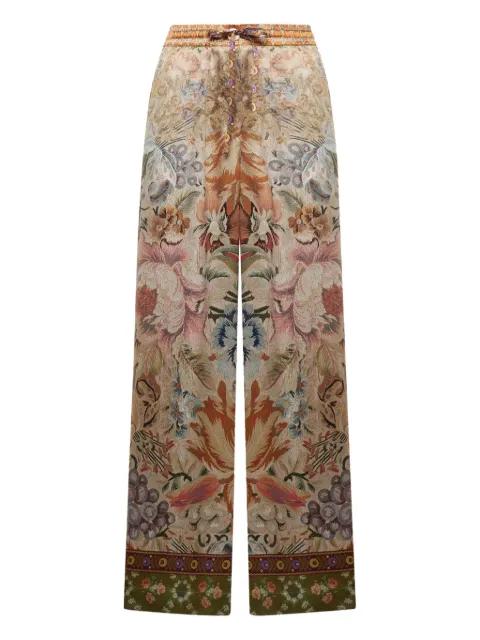 floral-tapestry drawstring trousers by PIERRE-LOUIS MASCIA