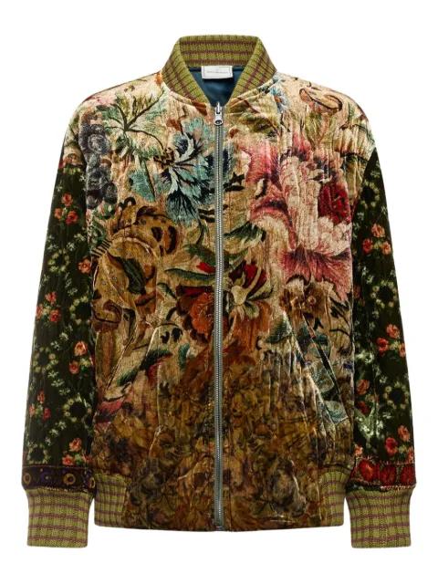 floral-tapestry velvet jacket by PIERRE-LOUIS MASCIA