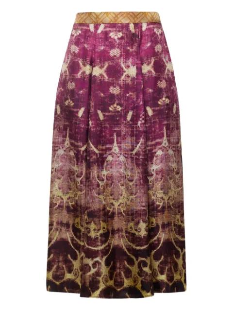 geometric-pattern midi skirt by PIERRE-LOUIS MASCIA