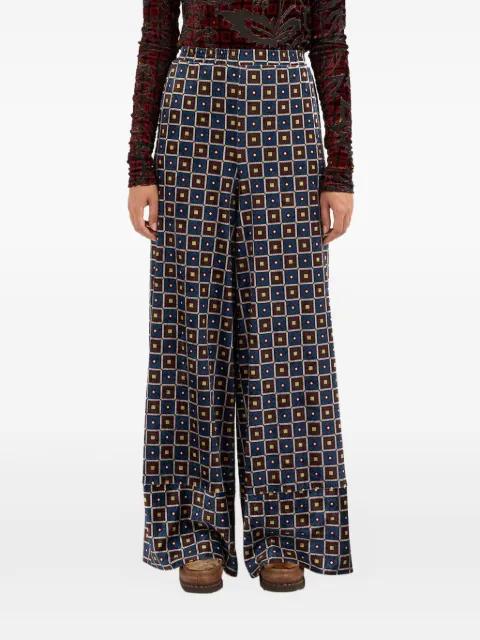 geometric-pattern velvet trousers by PIERRE-LOUIS MASCIA