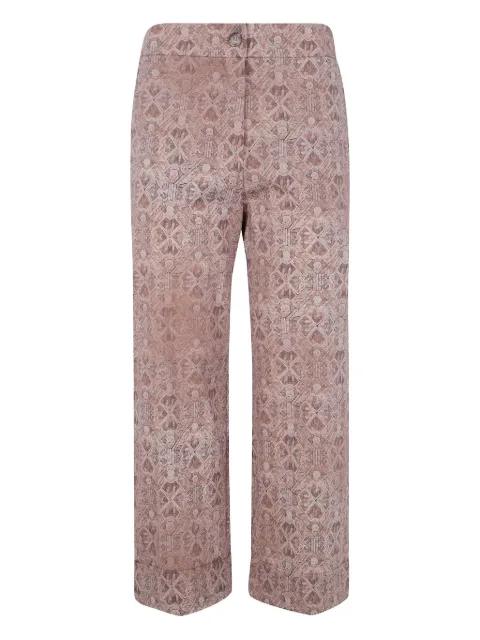 geometric-print wool trousers by PIERRE-LOUIS MASCIA