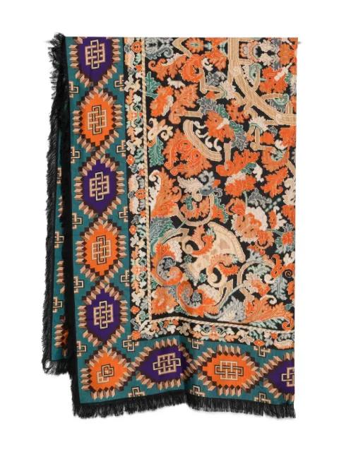 graphic-pattern fringed scarf by PIERRE-LOUIS MASCIA