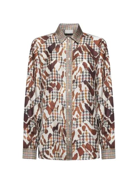 houndstooth animal-print shirt by PIERRE-LOUIS MASCIA