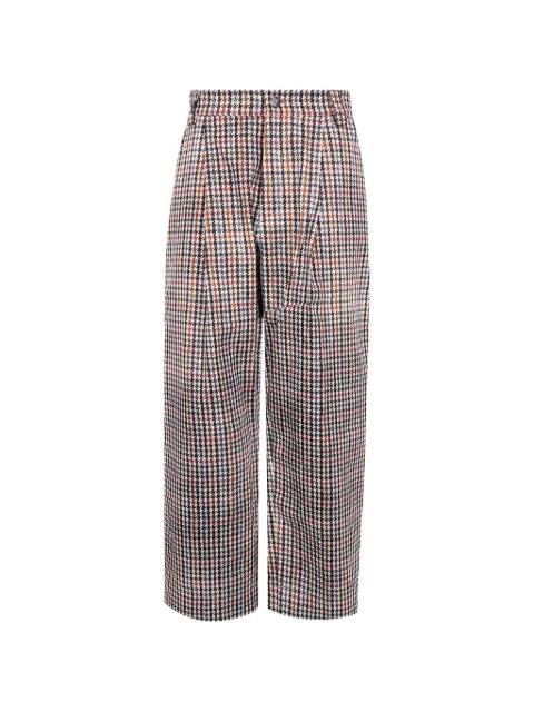 houndstooth-pattern pleated trousers by PIERRE-LOUIS MASCIA