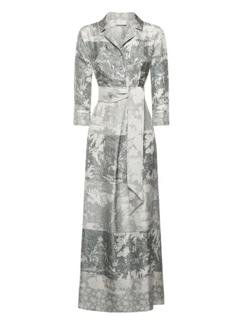 landscape-print maxi dress by PIERRE-LOUIS MASCIA