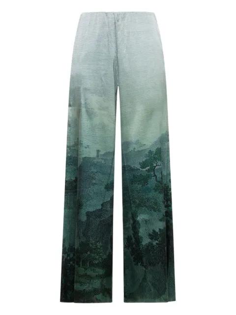 landscape-print trousers by PIERRE-LOUIS MASCIA