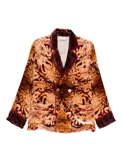 paisley-print double-breasted jacket by PIERRE-LOUIS MASCIA
