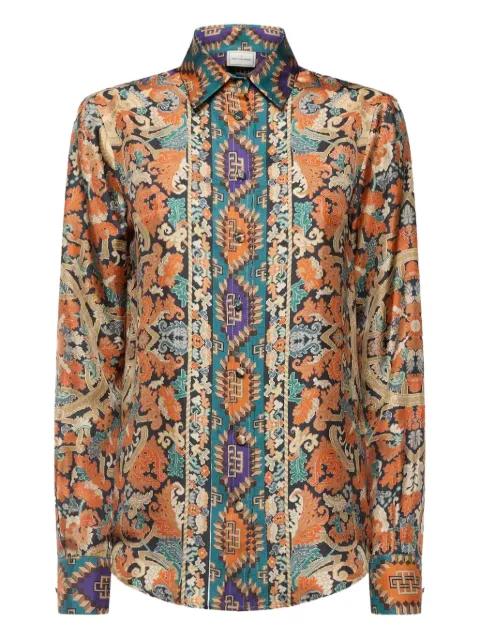 paisley-print long-sleeve shirt by PIERRE-LOUIS MASCIA