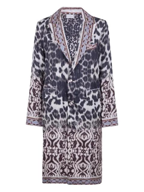patterned silk coat by PIERRE-LOUIS MASCIA